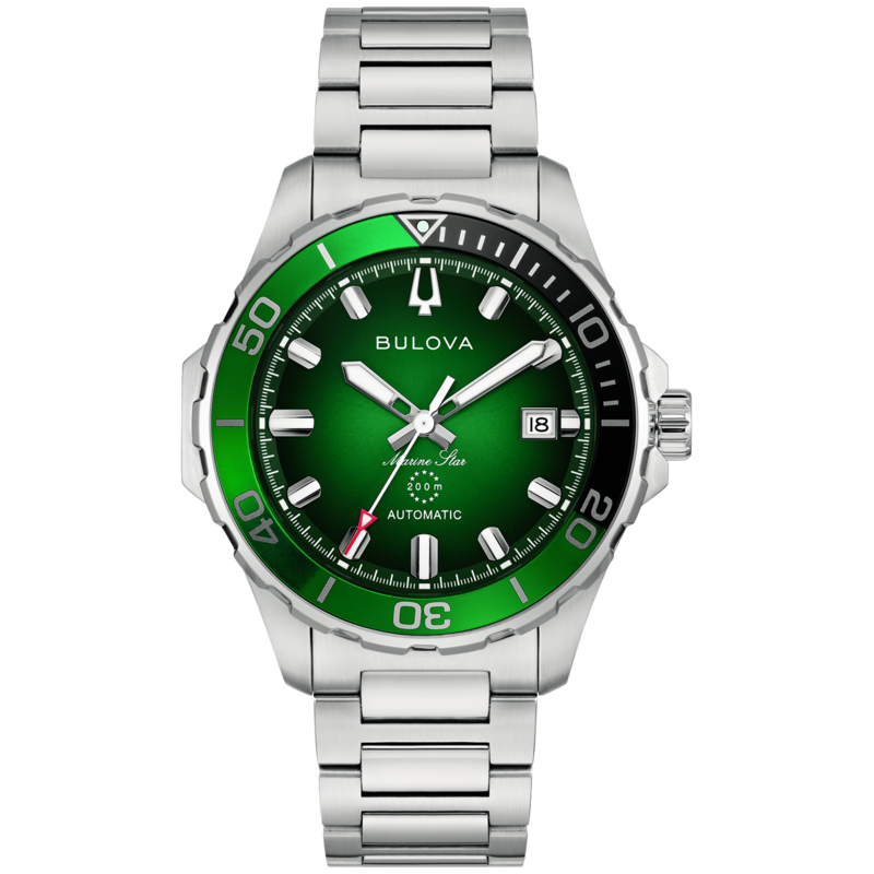 98B466 Herrenuhr Edelstahl Blau Ø 41 mm