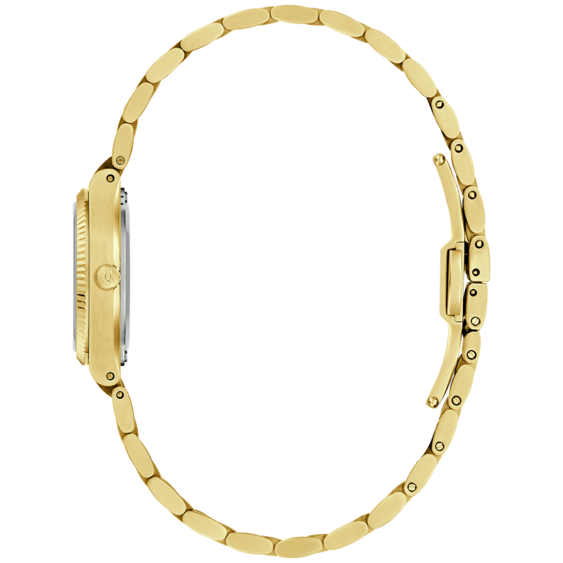 97L189 Damenuhr Edelstahl Weiß Ø 25 mm