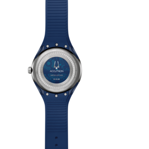 Blaue Accutron-Uhr mit blauem Armband, Limited Edition, 01:31:09, 000/100.