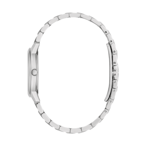Uhr, silbernes Armband, Seitenansicht, elegantes Design, Accessoire, Mode, Zeitmessung, Metall