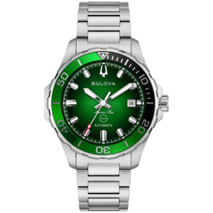 98B466 Herrenuhr Edelstahl Blau Ø 41 mm