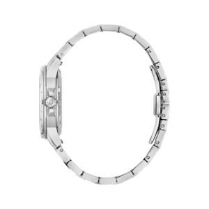 Uhr, silbernes Armband, Seitenansicht, elegantes Design, Accessoire, Mode, Schmuck, Zeitmesser, Detail