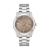 96B470 Herrenuhr Edelstahl hellbraun Ø 39 mm