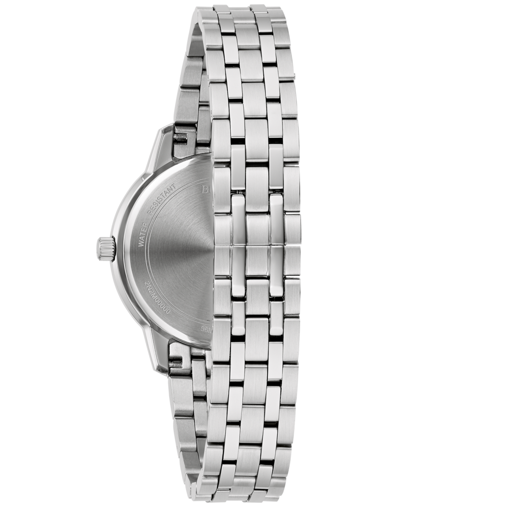 Uhr mit Metallarmband, Detailaufnahme, Wasserfest, 2N2M00000, 96N, silber
