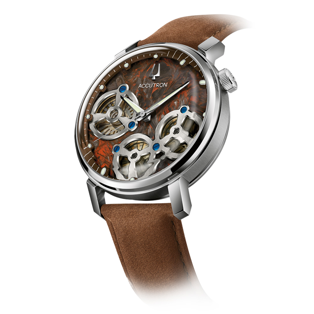 26A214 Herrenuhr Leder Braun Ø 34,5 mm