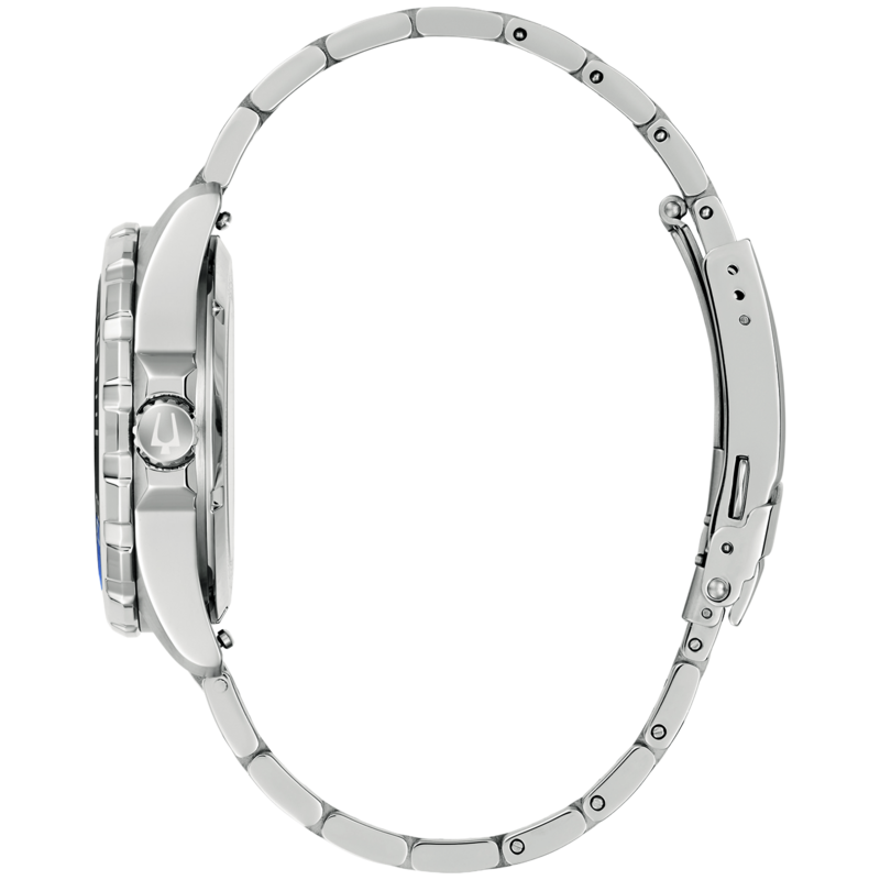 98B466 Herrenuhr Edelstahl Blau Ø 41 mm