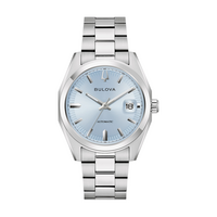 96B469 Herrenuhr Edelstahl hellblau Ø 39 mm