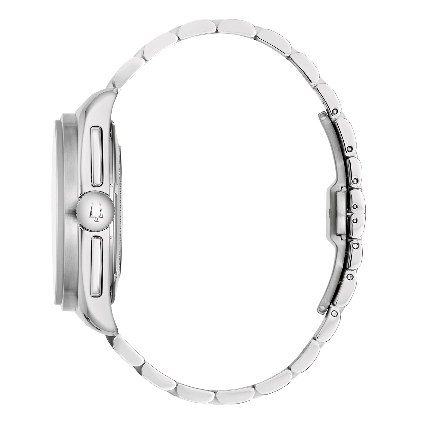 Uhr, silbernes Armband, Seitenansicht, Detailaufnahme, elegantes Design, Accessoire, Mode, Zeitmesser