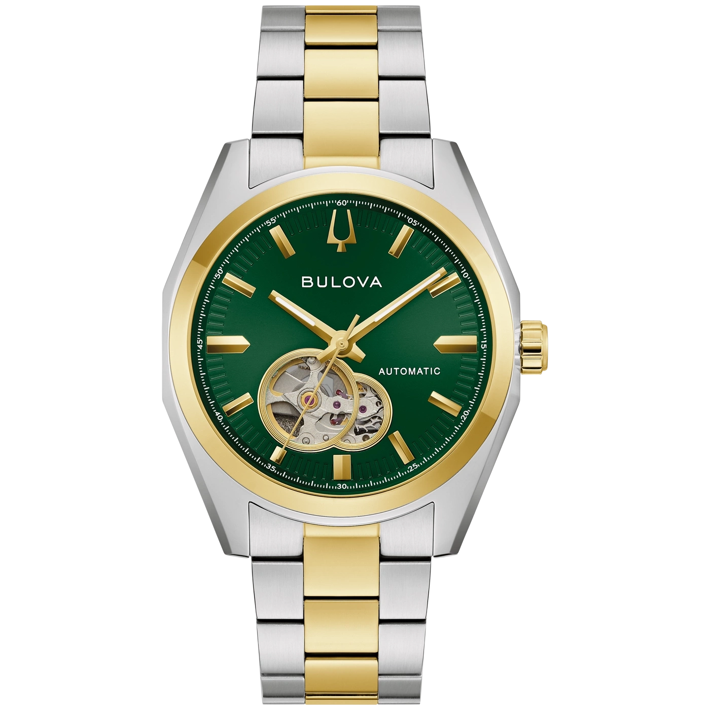 98A338Herrenuhr Edelstahl grün Ø 39 mm