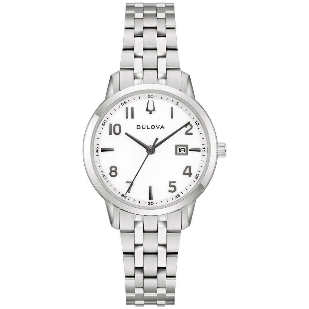 96M174 Damenuhr Edelstahl Weiß Ø 31 mm