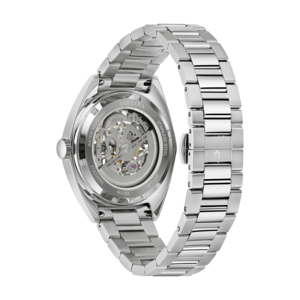 Bulova Uhr, Edelstahl, wasserdicht, skelettiert, japanisches Uhrwerk, 21 Steine, C8771223