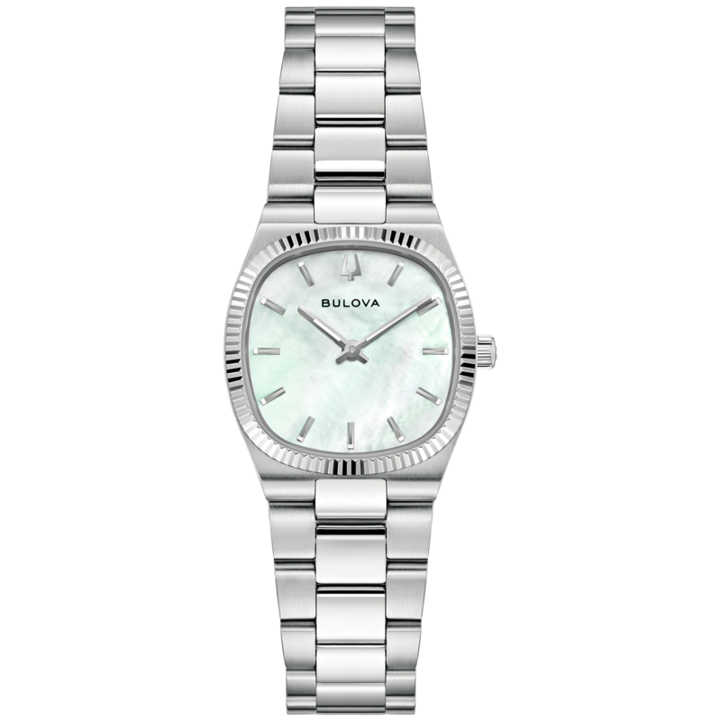 96L353 Damenuhr Edelstahl perlmutt Ø 25 mm