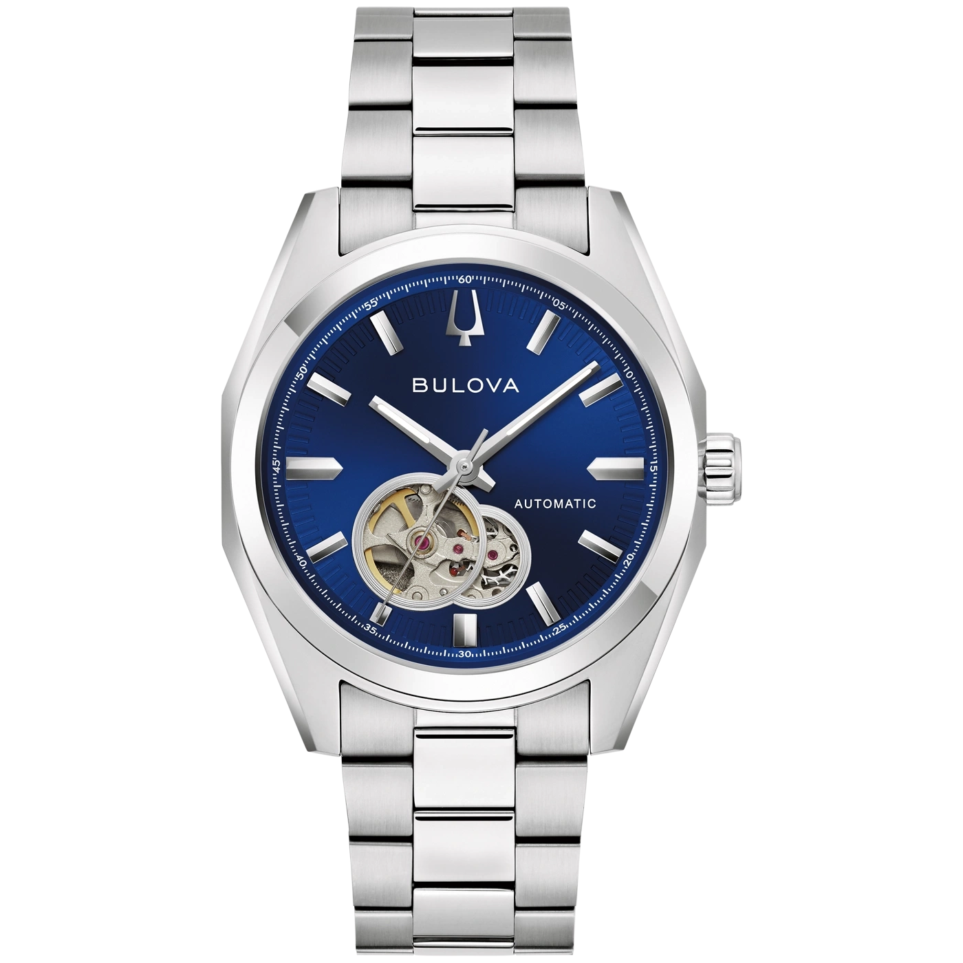 96A350Herrenuhr Edelstahl blau Ø 39 mm