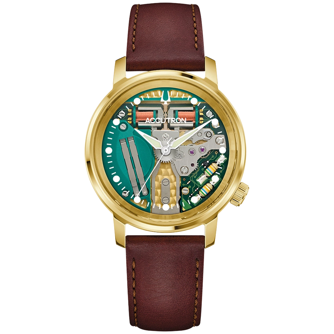 27A206 Herrenuhr Leder Weiß Ø 39 mm
