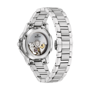 Bulova-Uhr, Edelstahl, Saphirglas, wasserdicht, Automatikwerk, japanisch.