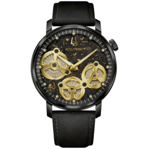 28A211 Herrenuhr Leder Grün Ø 43,5 mm