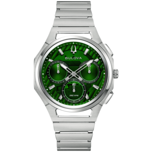 96A338 Herrenuhr Edelstahl grün Ø 41 mm