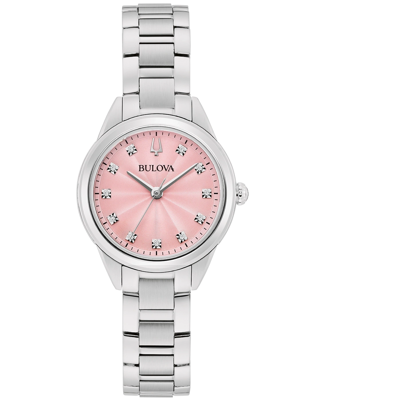 96P249 Damenuhr Edelstahl rosa Ø 28 mm