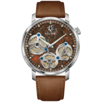 26A214 Herrenuhr Leder Braun Ø 34,5 mm