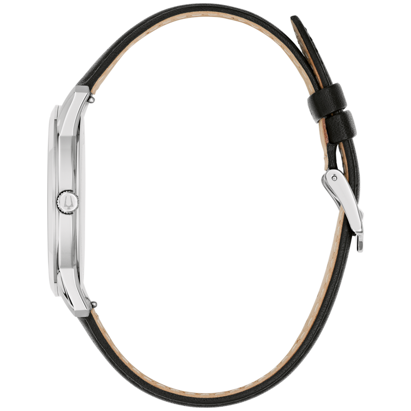 96B473 Herrenuhr Leder Schwarz Ø 40 mm