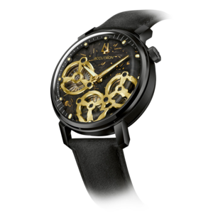 28A211 Herrenuhr Leder Grün Ø 43,5 mm