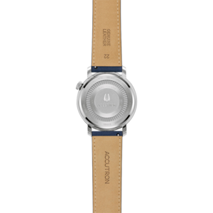 26A215 Herrenuhr Leder Blau Ø 43,5 mm