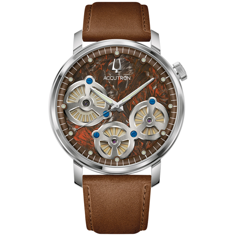 26A214 Herrenuhr Leder Braun Ø 34,5 mm