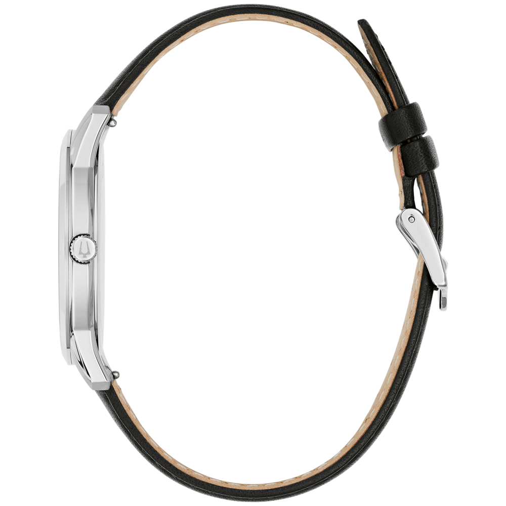 96B473 Herrenuhr Leder Schwarz Ø 40 mm