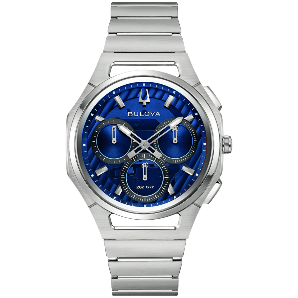 96A339 Herrenuhr Edelstahl blau Ø 41 mm