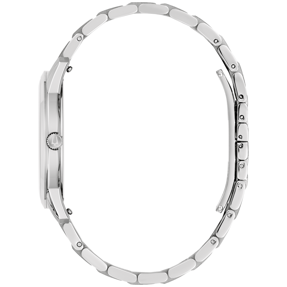 96B474 Herrenuhr Edelstahl Weiß Ø 40 mm