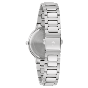 Uhr, Edelstahlarmband, silberfarben, Rückseite, wasserdicht, Bulova, 4N2800000
