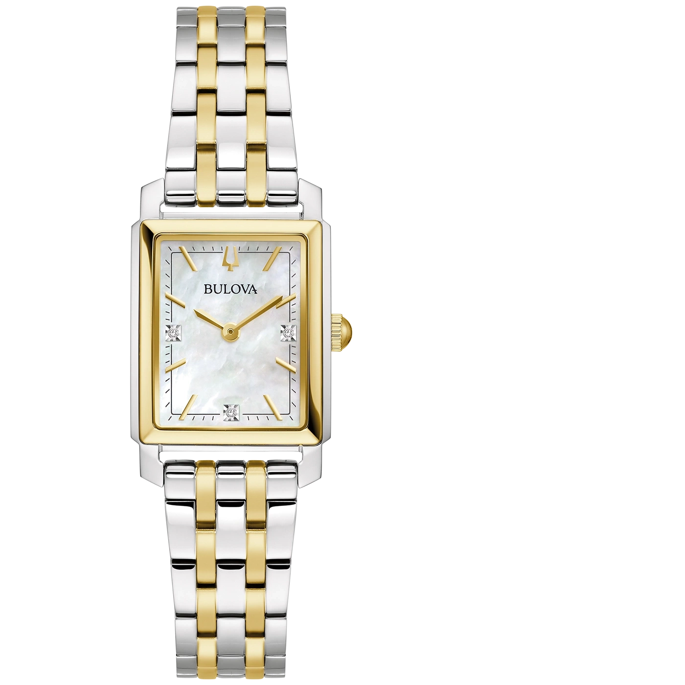 98P220 Damenuhr Edelstahl Yellow gold Ø 21 mm