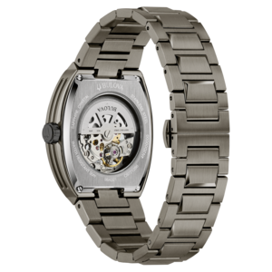 Bulova Uhr, Edelstahl, Saphirglas, wasserdicht, skelettiert, Armbanduhr, 98A321, C9771286