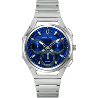 96A339 Herrenuhr Edelstahl blau Ø 41 mm