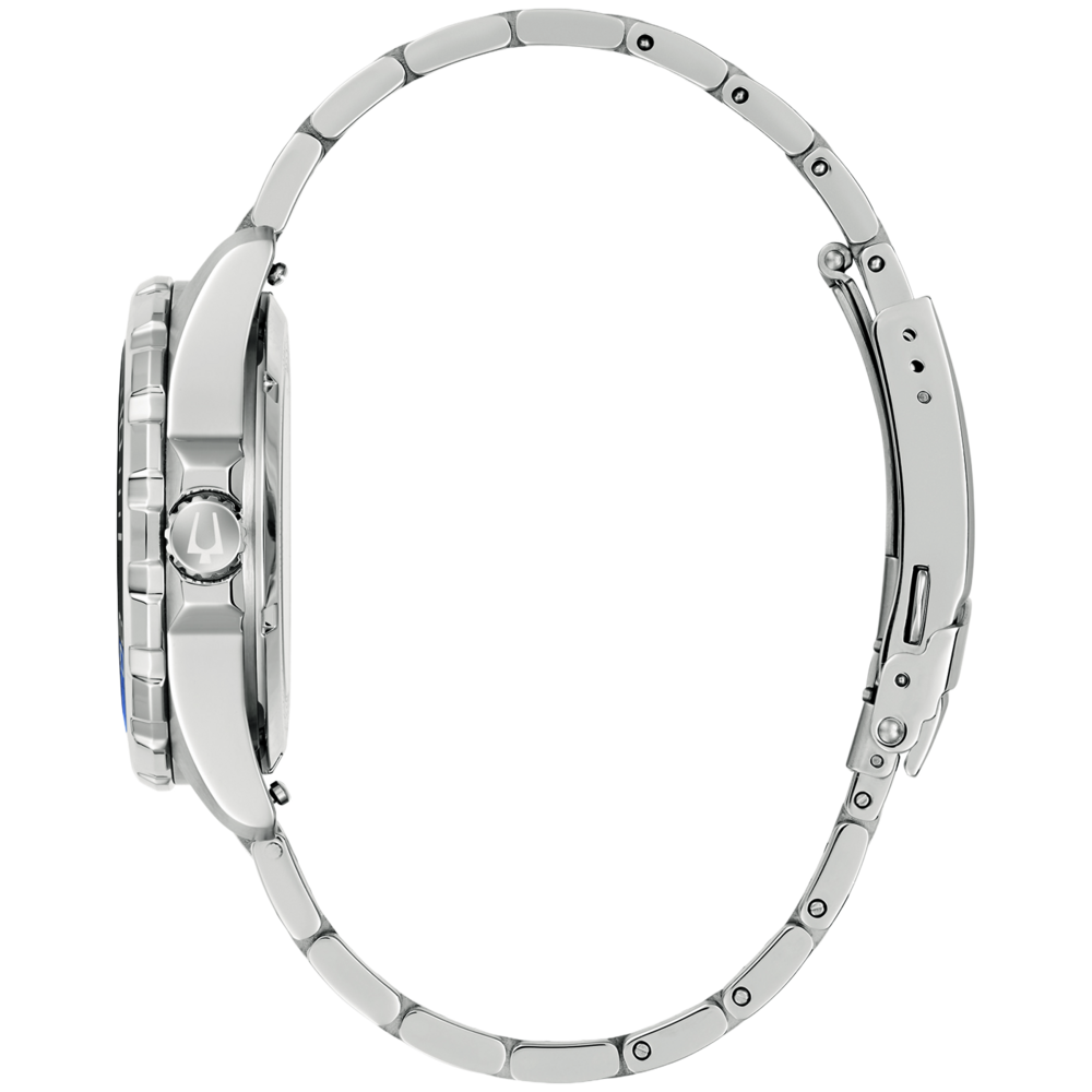 98B466 Herrenuhr Edelstahl Blau Ø 41 mm